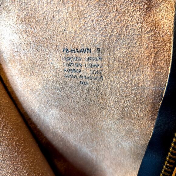 Freebird HAAVN Black Leather Tall Harness Boots Women’s Size 9 Distressed - Picture 13 of 13